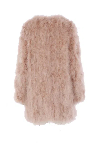 Yves Salomon Coats In Pink