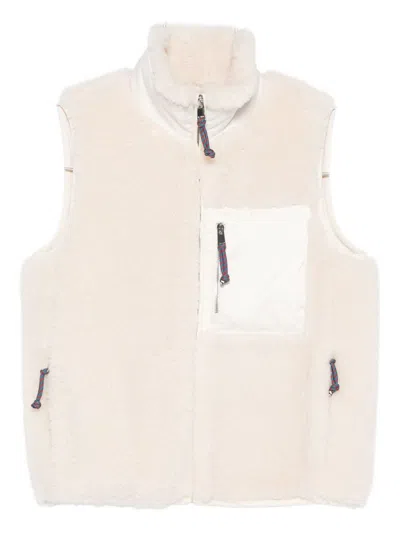 Tory Burch Zip Pocket Gilet In Neutral