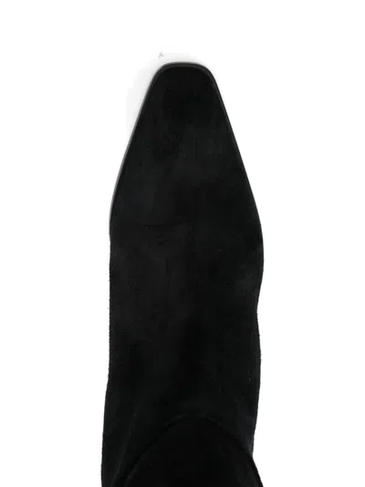 Aeyde Medea Pointed Boots In Black