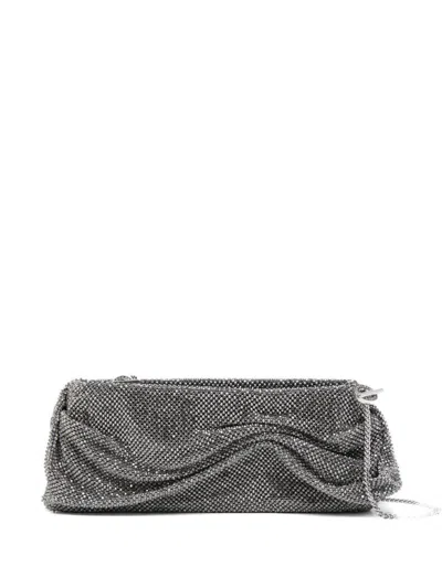 Benedetta Bruzziches Strap-chain Clutch Bag In Gray