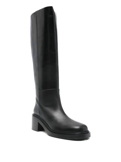 Aeyde Block-heel Boots In Black