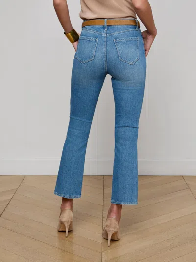 L'agence Mira Cropped Bootcut Jean In Brown