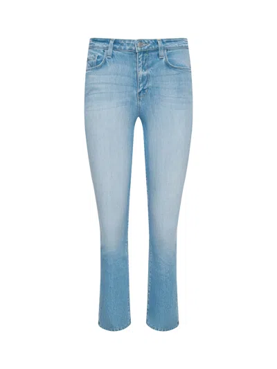 L'agence Mira Cropped Bootcut Jean In Brown