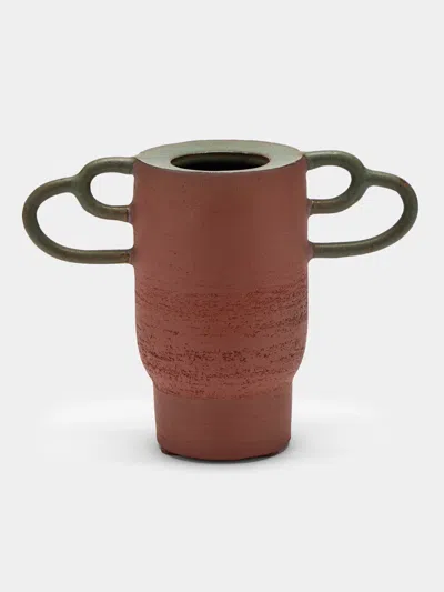 Andrea Tsang Vessel 007 Stoneware Vase (9.5in/24cm) In Brown