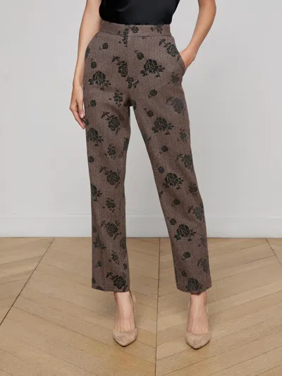 L'agence Rebel Flocked Trouser In Multi