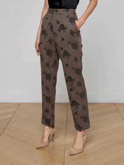 L'agence Rebel Flocked Trouser In Multi