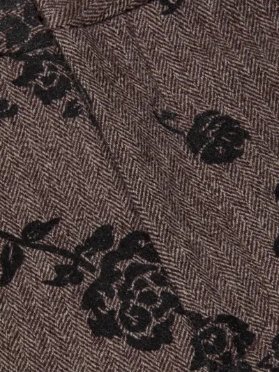 L'agence Rebel Flocked Trouser In Multi