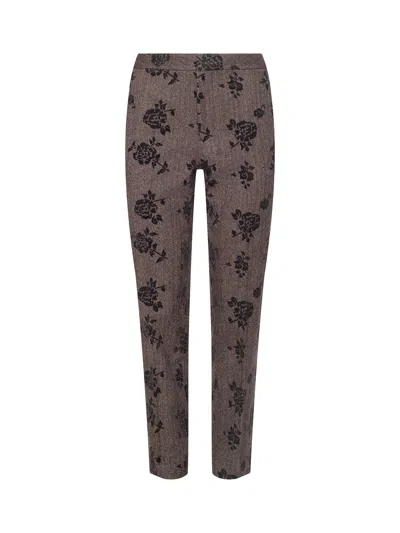 L'agence Rebel Flocked Trouser In Multi