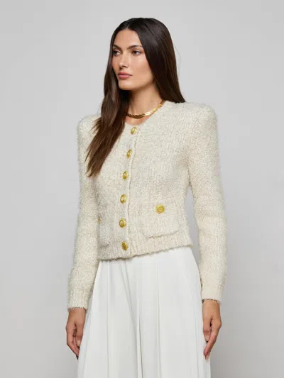 L'agence Una Knit Cardigan In Multi