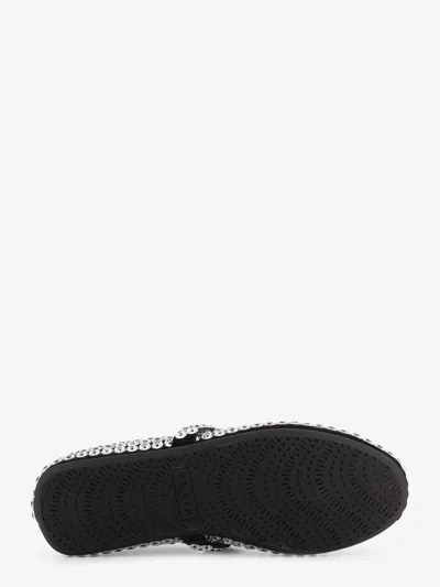 Alaïa Alaia Women Ballet Flats Suede And Rubber Ballerinas With Glass Eyelets In Multi