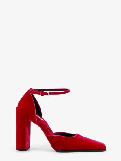 Alaïa Alaia Women D' Orsay 90 Velvet Decollete In Red