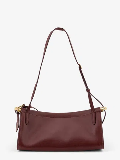 Alaïa Alaia Women East West Leather Shoulder Bag In Burgundy