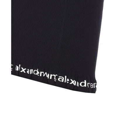 Alexander Wang Women Logo Mini Skirt In Black