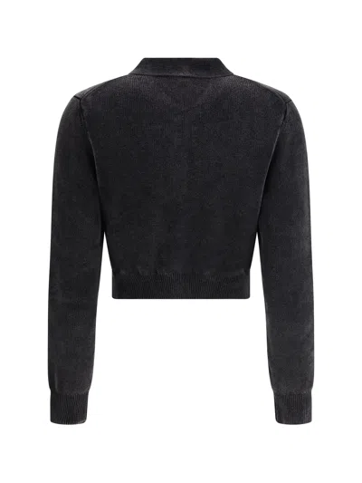 Alexander Wang Women Polo Cardigan Crop In Blue