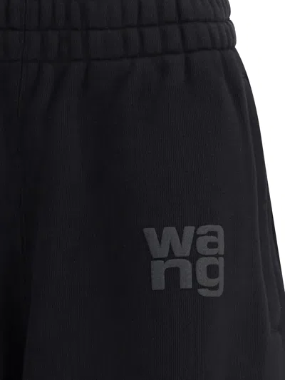 Alexander Wang Essential Terry Classic Cotton Sweatpant In Black