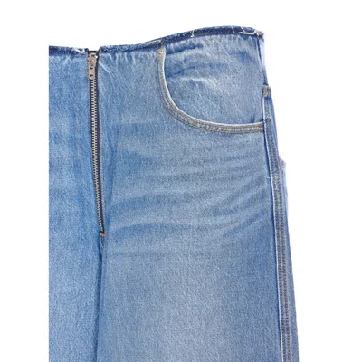 Alexander Wang Women Surge Low Rise Wide Jeans In Blue