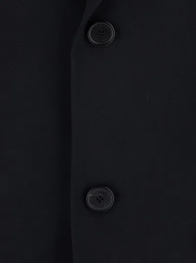 Balenciaga Men Black Single-breasted Jacket With Notched Revers In Wool Woman In Multi