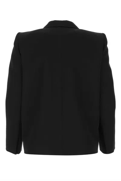 Balenciaga Women Black Light Wool Blazer In Black