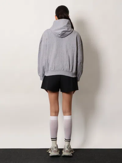Balenciaga Women Cotton Hooded Sweatshirt In Multi