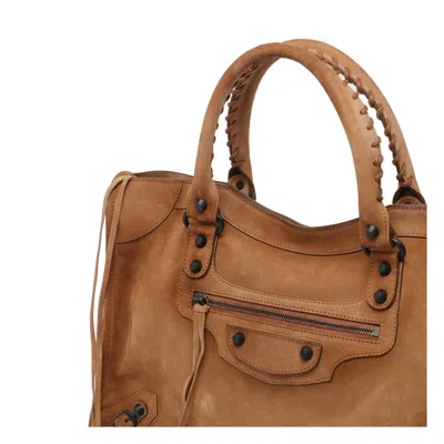 Balenciaga Women Medium Le City Handbag In Brown