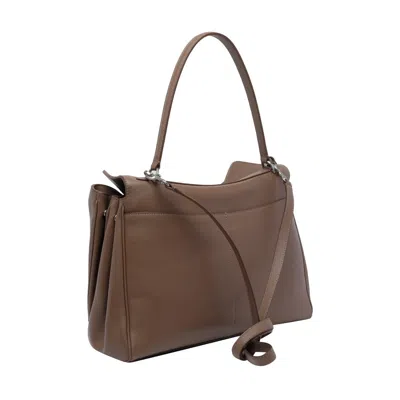 Balenciaga Women Rodeo Medium Leather Handbag In Brown