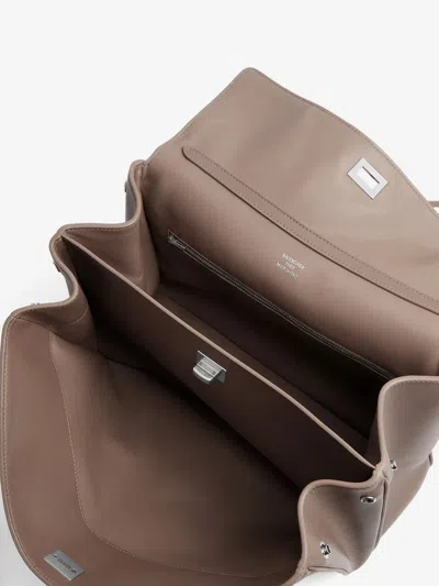 Balenciaga Women Rodeo Medium Leather Crossbody Bag In Brown