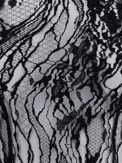 Balmain Women Lace Bodysuit In Black