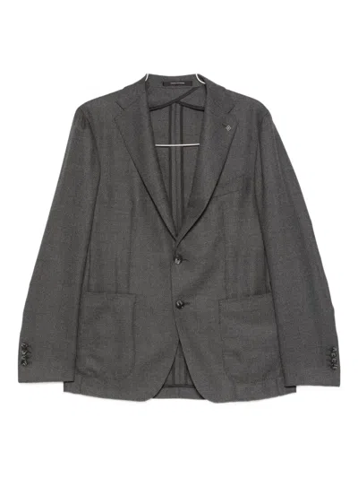Tagliatore Button-fastening Blazer In Gray