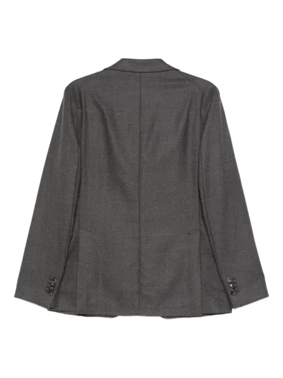 Tagliatore Button-fastening Blazer In Gray
