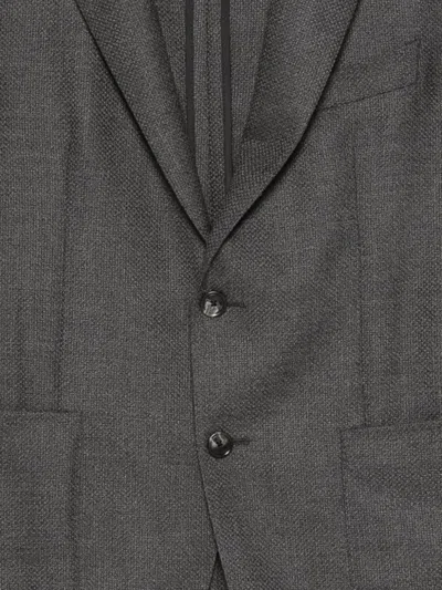 Tagliatore Button-fastening Blazer In Gray
