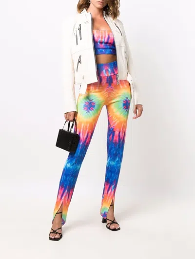 Philipp Plein Leggings Mit Batikmuster In Blue