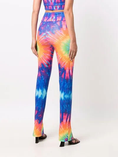 Philipp Plein Leggings Mit Batikmuster In Blue