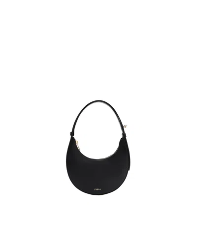 Furla Delizia Mini Bag Nero Black Soft Calf Leather Woman