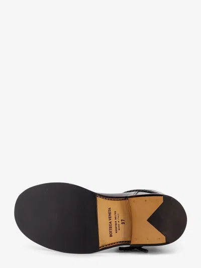 Bottega Veneta Leather Ankle Boots Featuring Decorative Hardware In Black