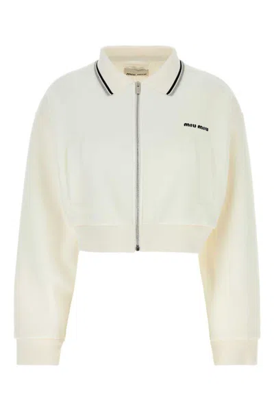 Miu Miu Jackets In Neutral