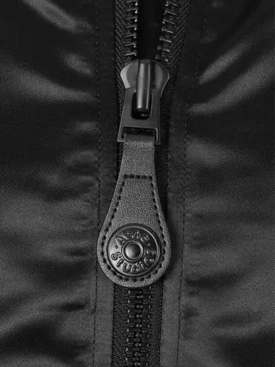 Acne Studios Bomber Jacket Logogram In Black