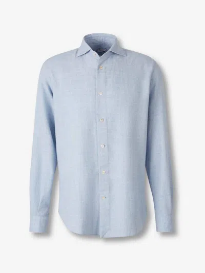 Vincenzo Di Ruggiero Classic Fit Shirt In Blue