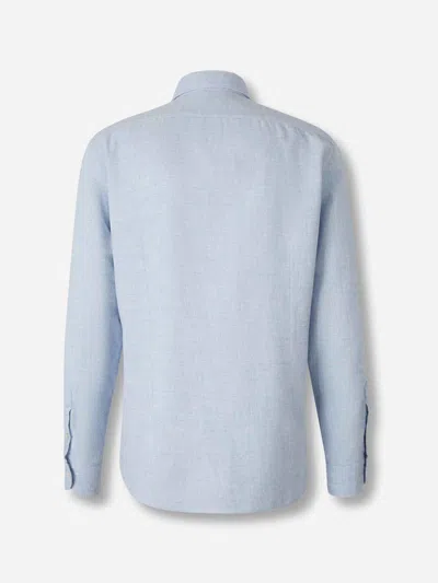 Vincenzo Di Ruggiero Classic Fit Shirt In Blue