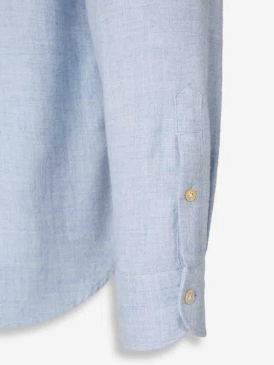 Vincenzo Di Ruggiero Classic Fit Shirt In Blue