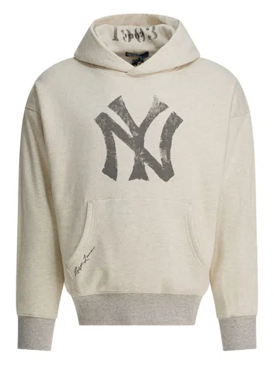 Polo Ralph Lauren X New York Yankees™ Print Hoodie In Neutral