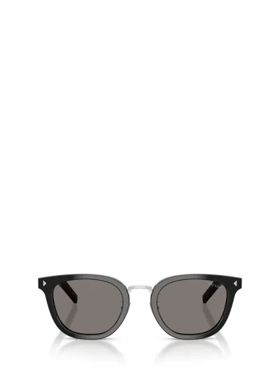 Prada Round-frame Sunglasses In Brown