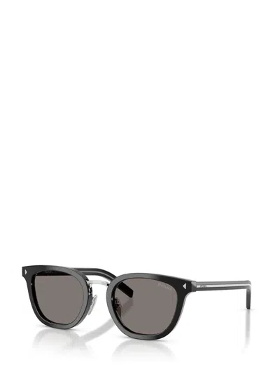 Prada Round-frame Sunglasses In Brown