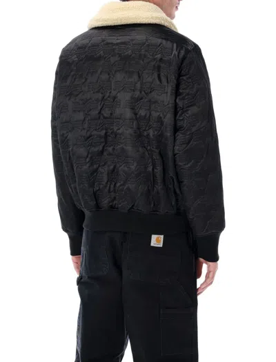 Alpha Industries Classic B-15 Flight Jacket With Structured Silhouette In Black