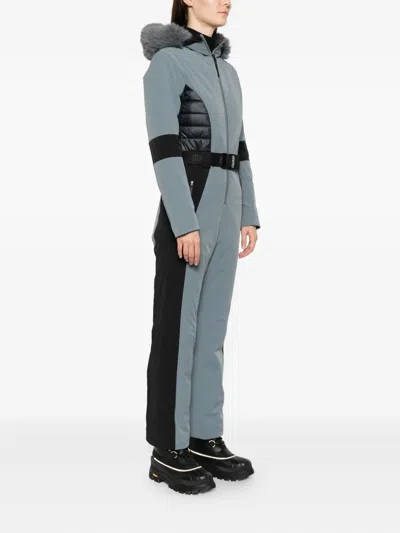 绗缝束腰滑雪套装