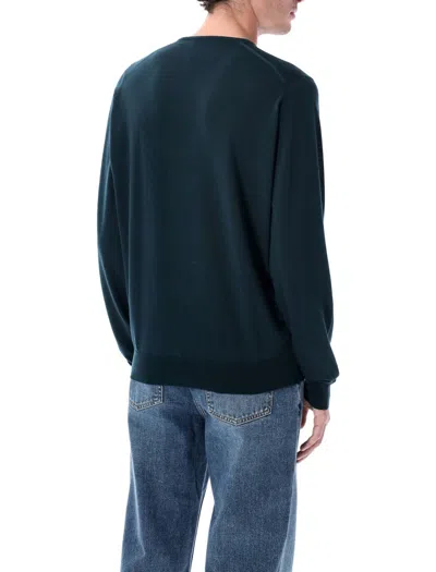 John Smedley Blenheim Extra Fine Merino Wool V-neck Jumper In Blue