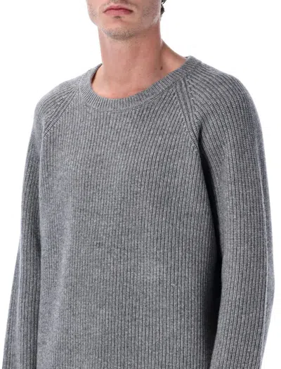 Corridor Wool And Cashmere Blend Ribbed Crewneck Sweater In Gray