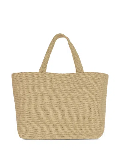 Saint Laurent Shopper Aus Bast In Multi