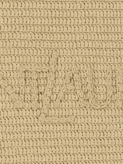 Saint Laurent Shopper Aus Bast In Multi