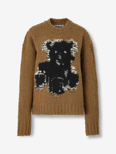Acne Studios Knit Sweater In Brown