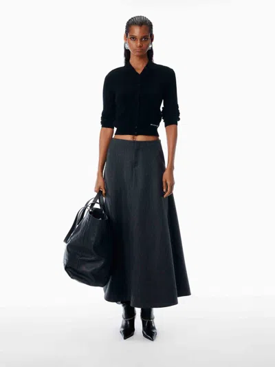 Alexander Wang Wool Cardigan In Black